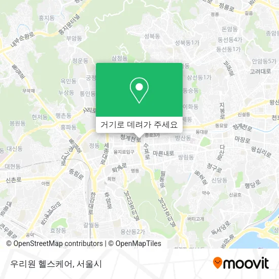 우리원 헬스케어 지도
