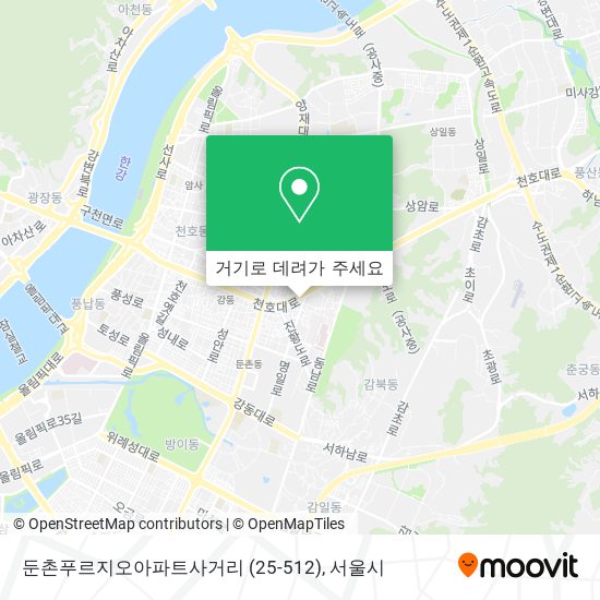 둔촌푸르지오아파트사거리 (25-512) 지도