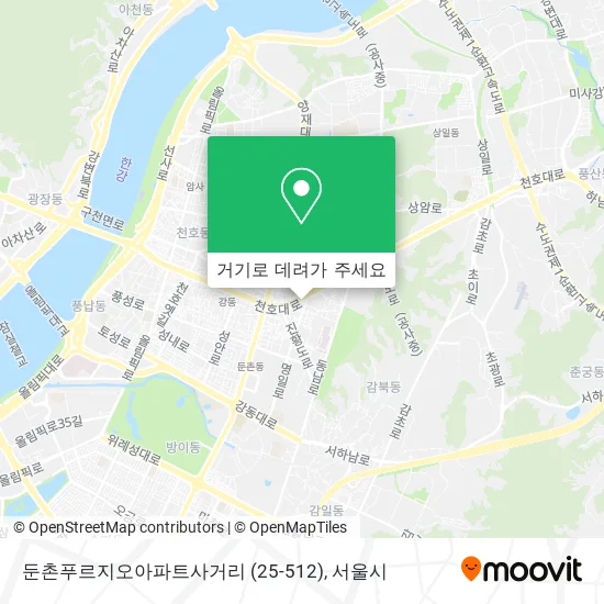 둔촌푸르지오아파트사거리 (25-512) 지도