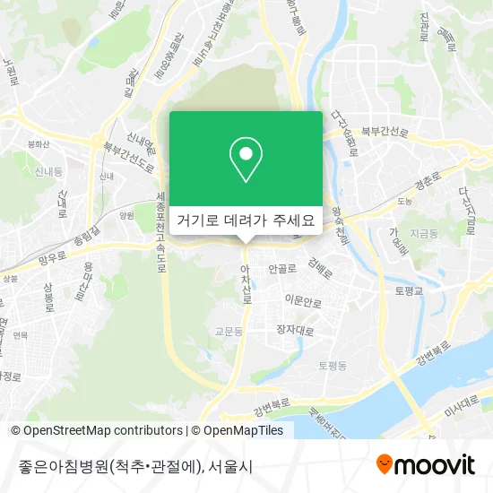좋은아침병원(척추•관절에) 지도