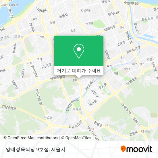 양재정육식당 9호점 지도