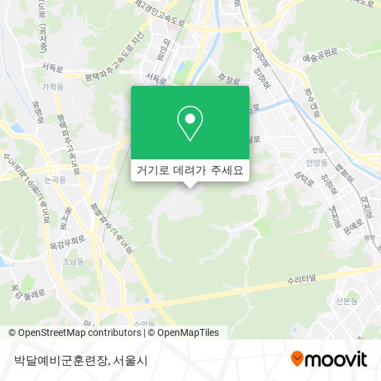 박달예비군훈련장 지도
