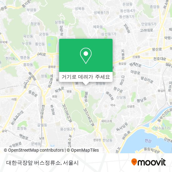 대한극장앞 버스정류소 지도