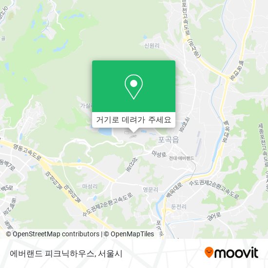 에버랜드 피크닉하우스 지도