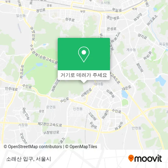 소래산 입구 지도
