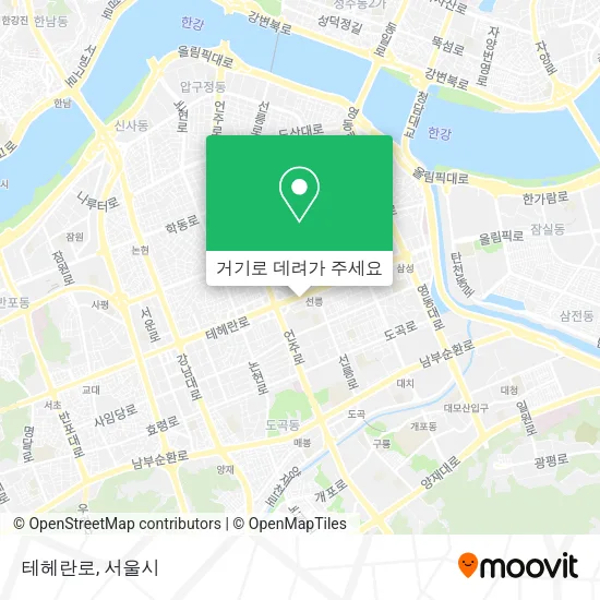 테헤란로 지도
