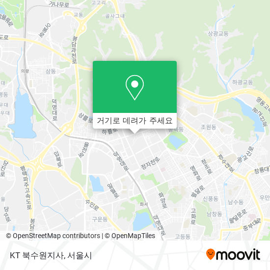 KT 북수원지사 지도