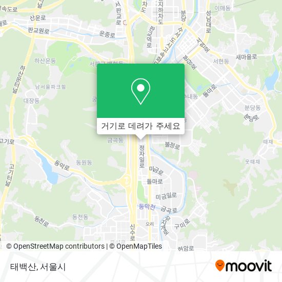 태백산 지도