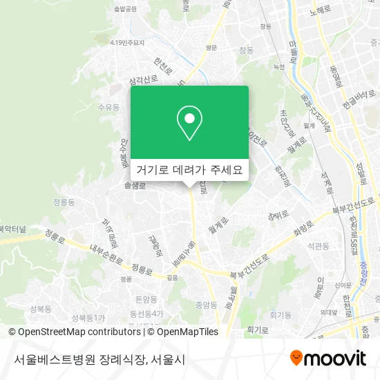 서울베스트병원 장례식장 지도