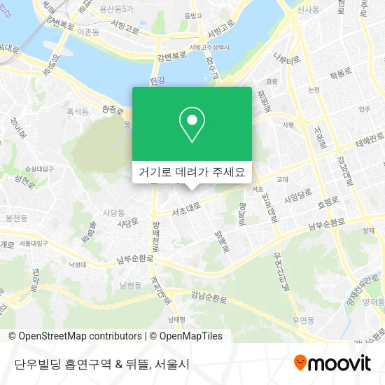 단우빌딩 흡연구역 & 뒤뜰 지도