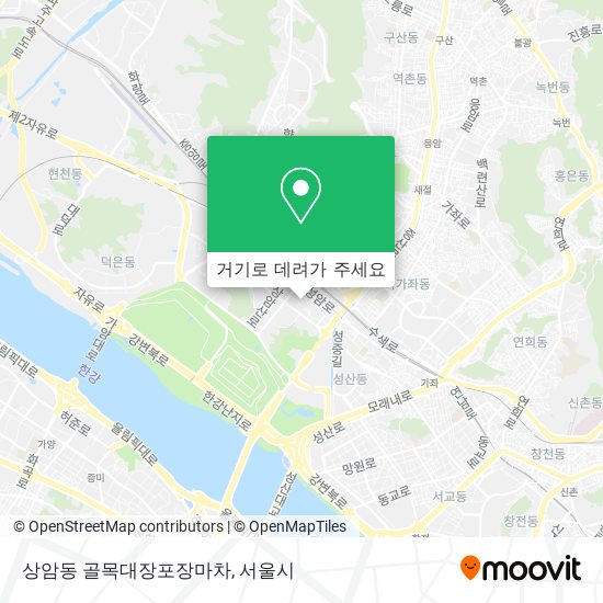 상암동 골목대장포장마차 지도