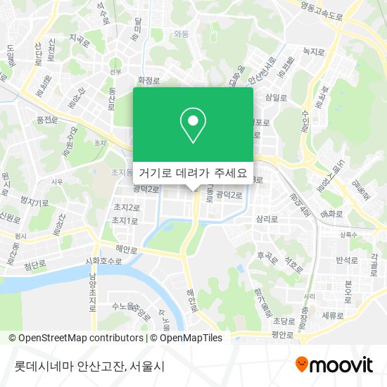 롯데시네마 안산고잔 지도