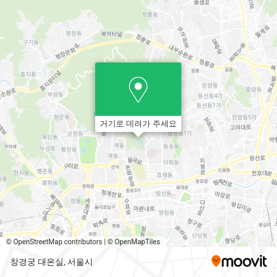 창경궁 대온실 지도
