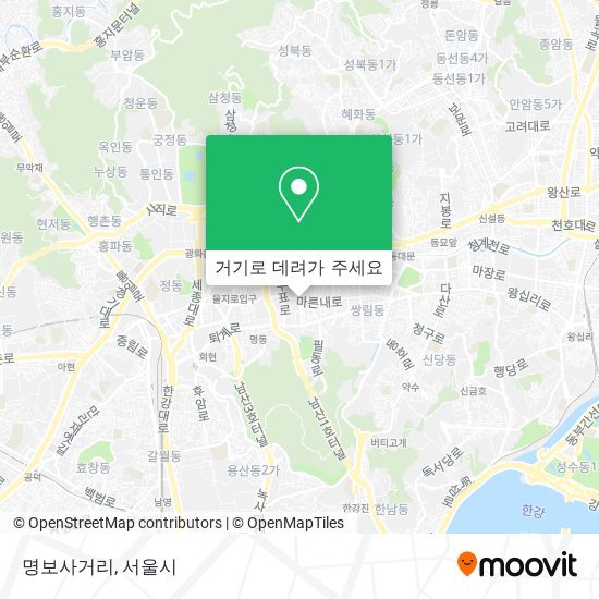 명보사거리 지도