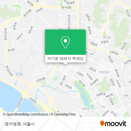 명지병원 지도
