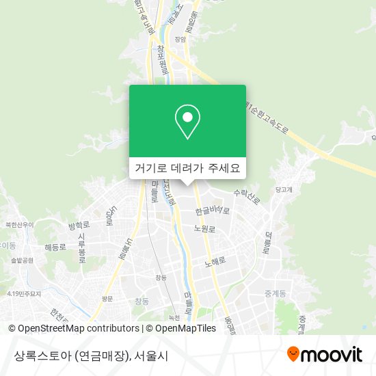 상록스토아 (연금매장) 지도