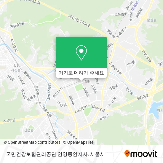 국민건강보험관리공단 안양동안지사 지도