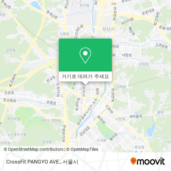 CrossFit PANGYO AVE. 지도