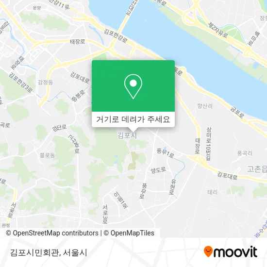 김포시민회관 지도
