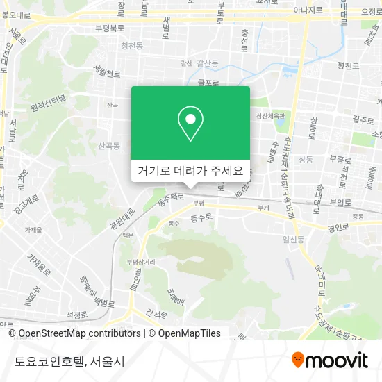 토요코인호텔 지도