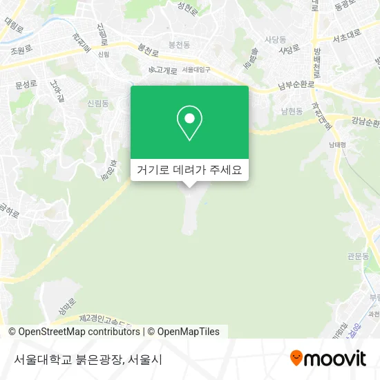서울대학교 붉은광장 지도