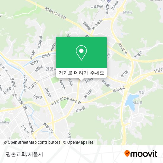 평촌교회 지도