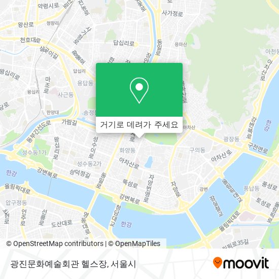 광진문화예술회관 헬스장 지도
