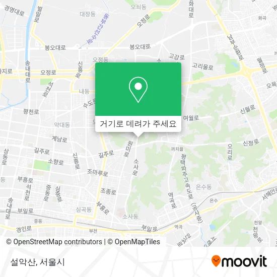 설악산 지도