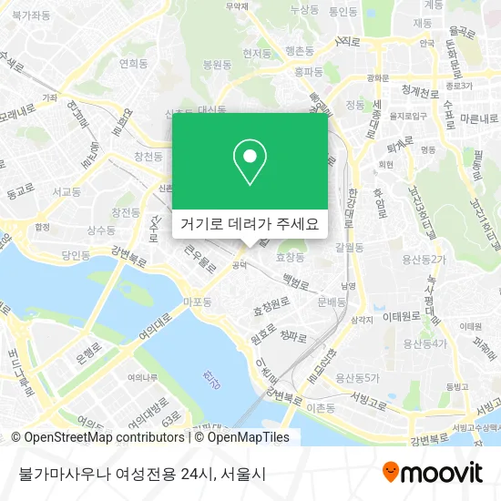 불가마사우나 여성전용 24시 지도