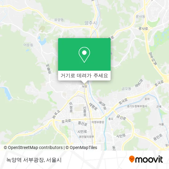 녹양역 서부광장 지도