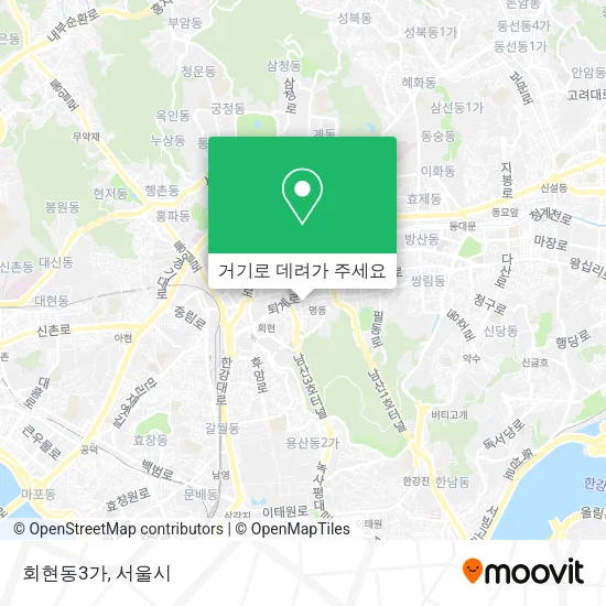 회현동3가 지도