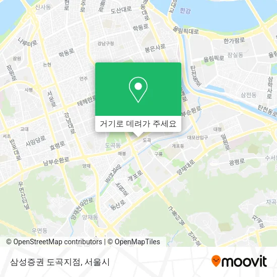 삼성증권 도곡지점 지도