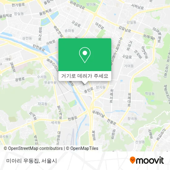 미아리 우동집 지도