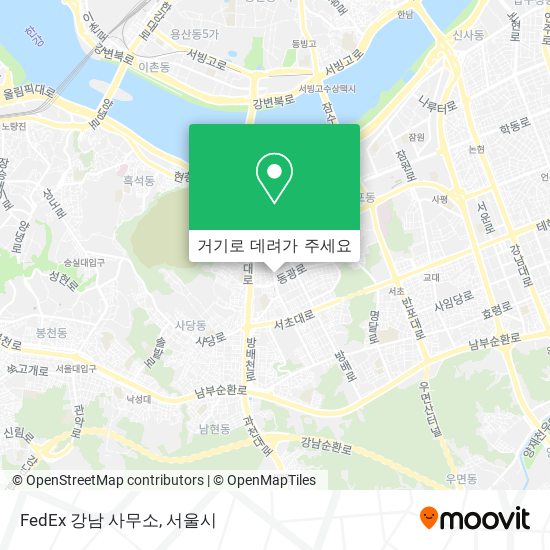 FedEx 강남 사무소 지도