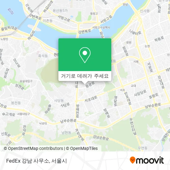 FedEx 강남 사무소 지도