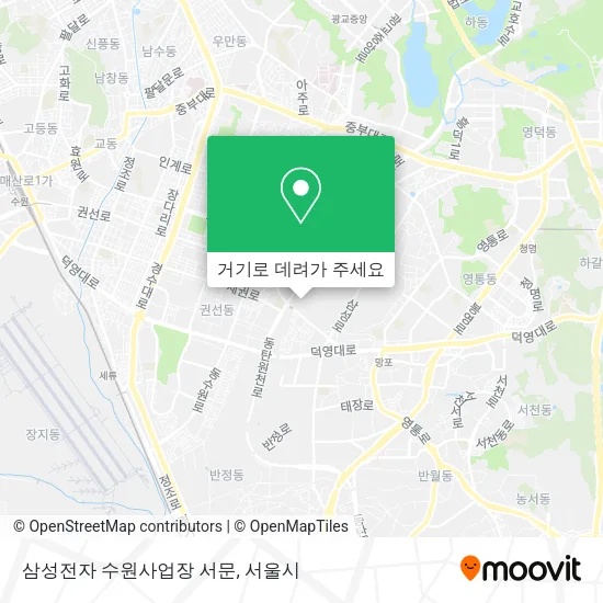 삼성전자 수원사업장 서문 지도