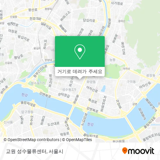 교원 성수물류센터 지도