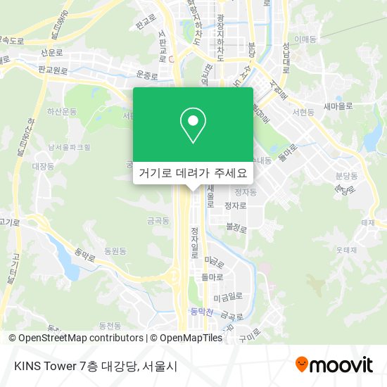 KINS Tower 7층 대강당 지도