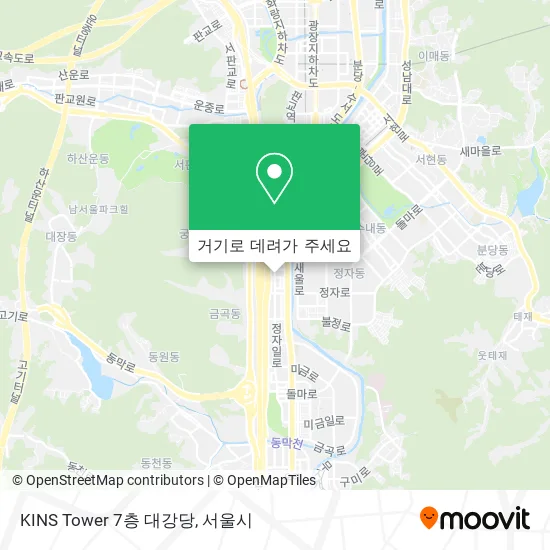 KINS Tower 7층 대강당 지도