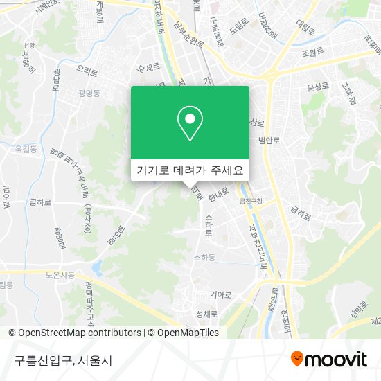 구름산입구 지도