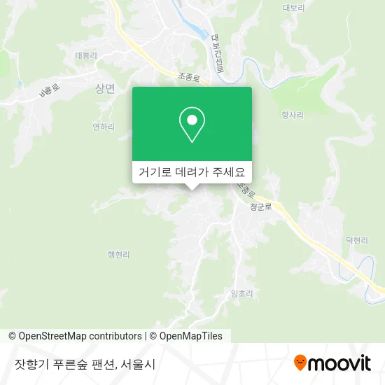 잣향기 푸른숲 팬션 지도