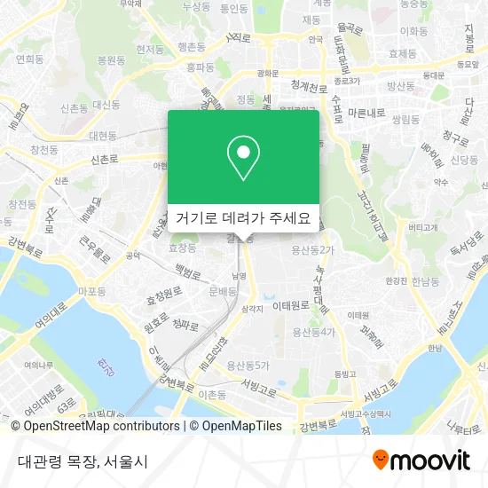 대관령 목장 지도