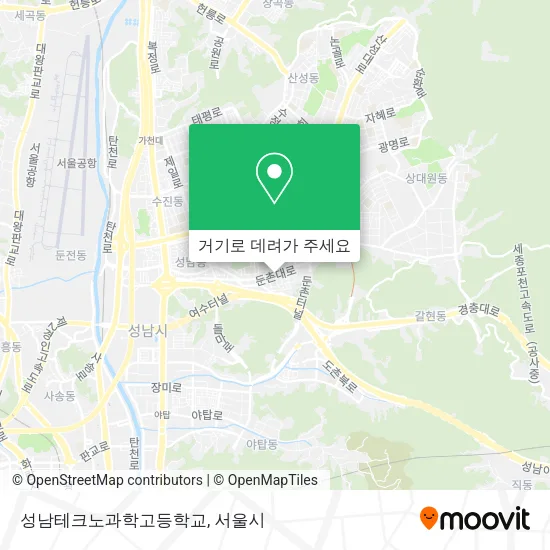성남테크노과학고등학교 지도