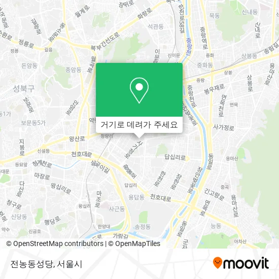 전농동성당 지도