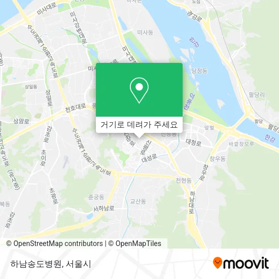 하남송도병원 지도
