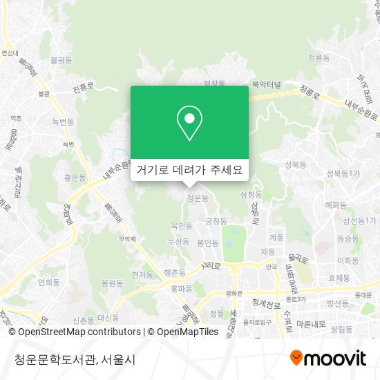청운문학도서관 지도