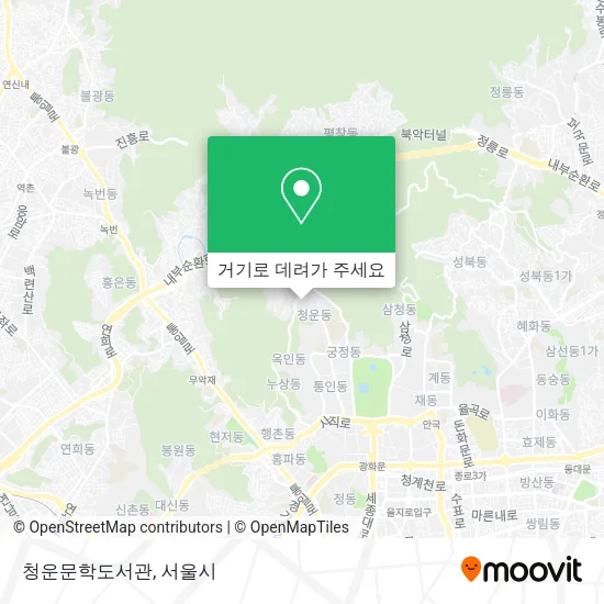 청운문학도서관 지도