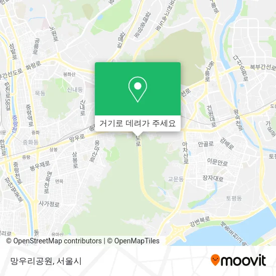 망우리공원 지도