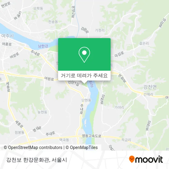 강천보 한강문화관 지도