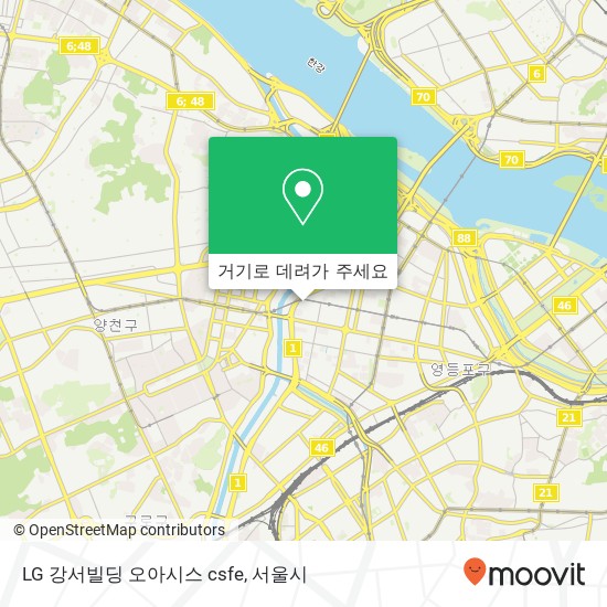 LG 강서빌딩 오아시스 csfe 지도